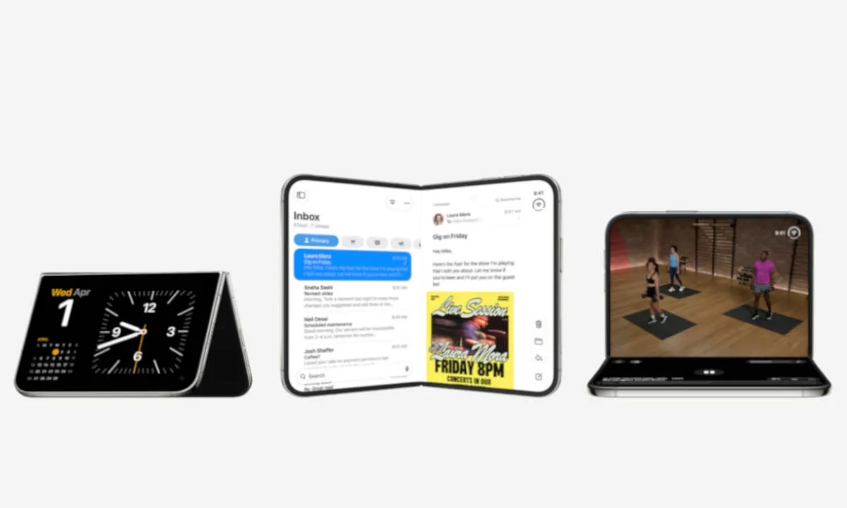 Apple'ın ilk katlanabilir telefonu iPhone Duo'da ekran kırılmaları