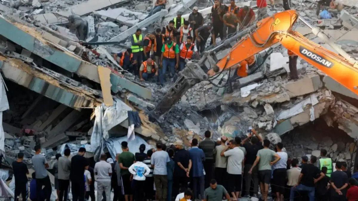 Gazze'de çöken binada 21 ölü, 12'si çocuk