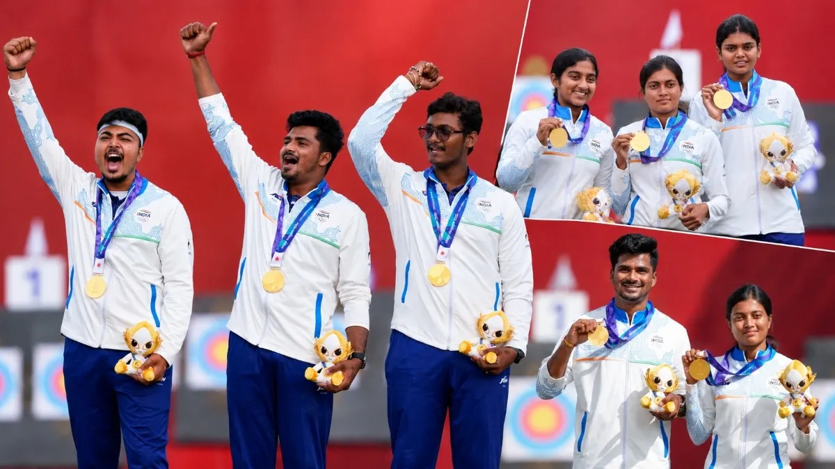 India sweeps compound archery team golds, secures LA 2028 quota